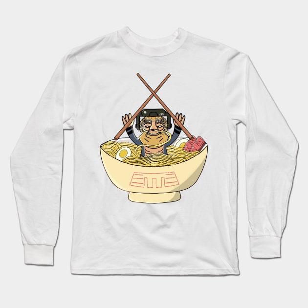 Babu Frik Ramen Long Sleeve T-Shirt by POPITONTHEWALL